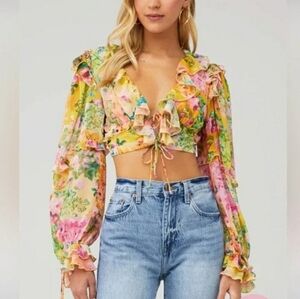 For Love And Lemons Nina Top XXS